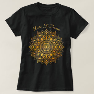 T-shirt Oser rêver Gold Mandala Dream Catcher Doilie