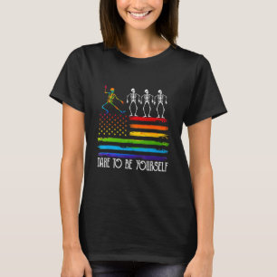 T-shirt Osez Être Vous-Même Mignonne Lgbt Pride Danse Dépl