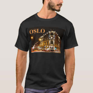 T-shirt Oslo, Norvège la nuit
