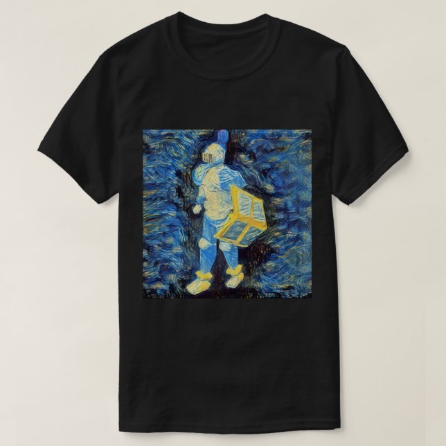 T-shirt OSRS Rune Armure Chevalier Starry Night Art (Design devant)