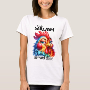 T-shirt Ostensiblement sarcastique coq art de mots