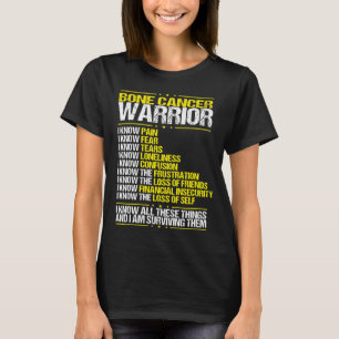T-shirt Ostéosarcome Cancer Sensibilisation Bone Yellow Ri