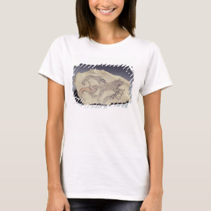 T-shirt Ostracon dépeignant un chien chassant une hyène