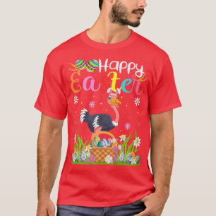 T-shirt Ostrich Oiseau Lapin Chasse Oiseau Drôle Ostrich H