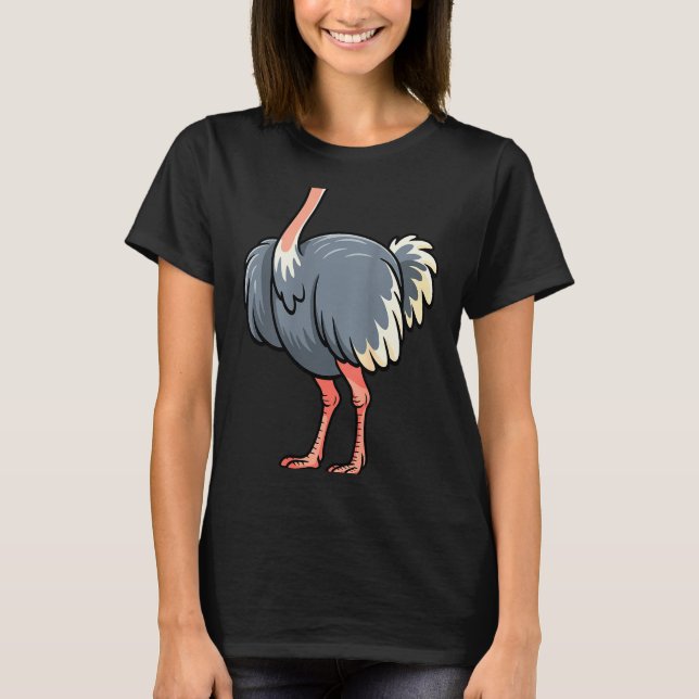 T-shirt Ostrich Shirt Adult Men Women Kids Body Ostrich Co (Devant)