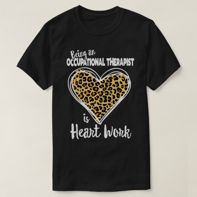 T-shirt OT Cute Leopard Plaid Gift for Occupational therap (Design devant)