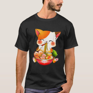 T-shirt Otaku Lifestyle Threads Co Ramen Cat Anime Kawaii