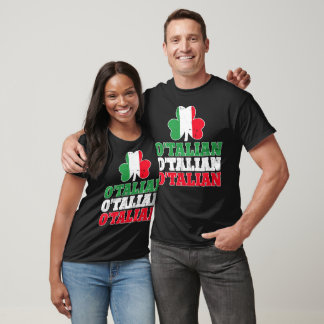 T-shirt O'Talian Green St Patricks Est Italien