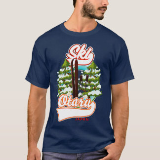 T-shirt Otaru Japon logo ski vintage