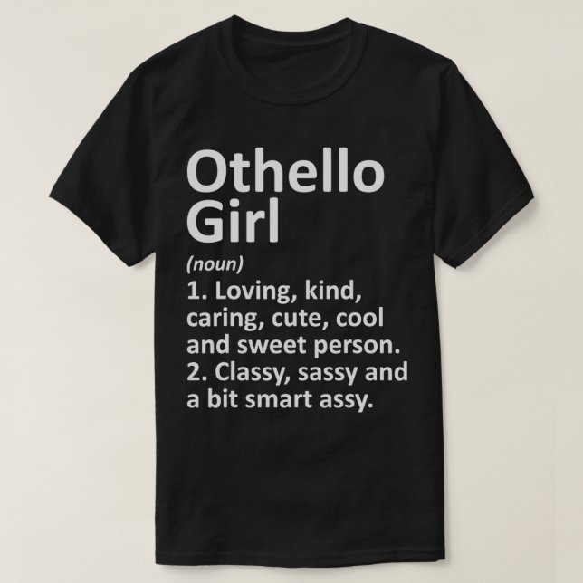 T-shirt OTHELLO L WA WASHINGTON Funny City Accueil Racines (Design devant)