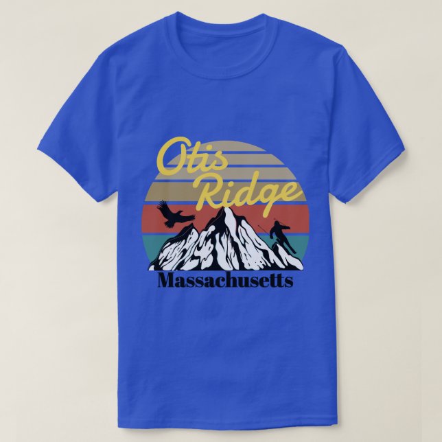 T-shirt Otis Ridge ski Massachusetts (Design devant)
