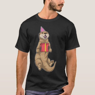 T-shirt Otter casquette de fête d'anniversaire