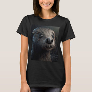 T-shirt Otter déplaisant Créateur Éffrayant Otter Zombie O
