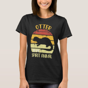 T-shirt Otter Est Mon Esprit Animal Cute Sea Otter