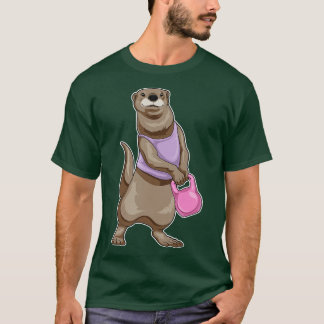 T-shirt Otter Fitness Dumbbell