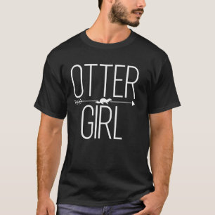 T-shirt Otter Girl Pour Femmes Weasel Animal Aquatique
