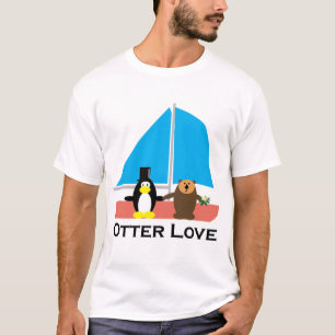 T-shirt Otter Love mariage