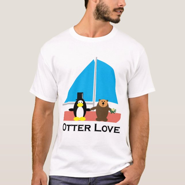 T-shirt Otter Love mariage (Devant)