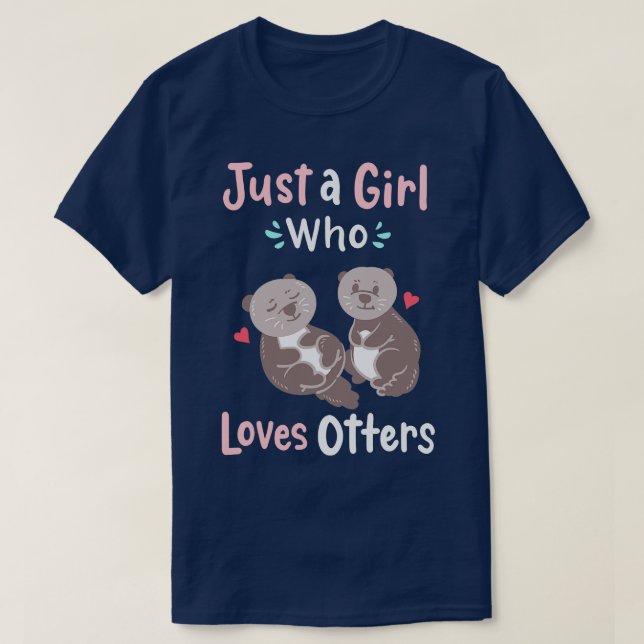 T-shirt Otter Otter Lover 4 (Design devant)