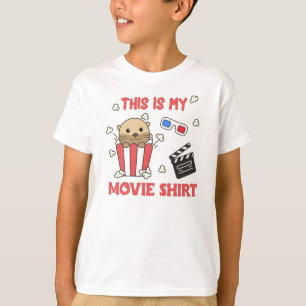 T-shirt Otter Popcorn Films Coin Soirée Films Regarder