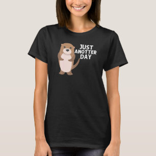 T-shirt Otter Pour Hommes Femmes Pup Aquatique Weasel Rive