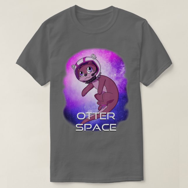 T-shirt Otter Space Externe Stars Sea River Otter (Design devant)