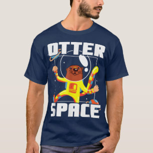 T-shirt Otter Space Musteline Science Space Fan 1543