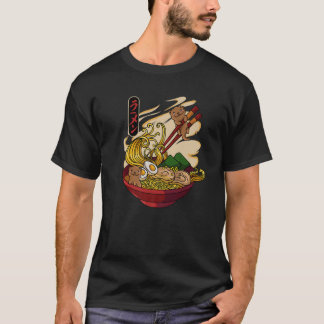 T-shirt Otters manger Ramen Cute Kawaii Otters manger de l