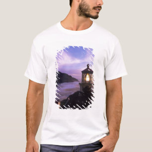 T-shirt OU, côte de l'Oregon, phare de Heceta Head, sur