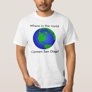 T-shirt Où est Carmen San Diego ? Chemise
