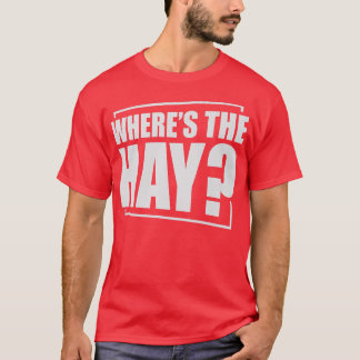 T-shirt Où est le foin Cochons d'Inde Amateur de cochons d