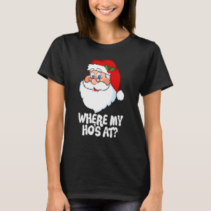 T-shirt Où est mon héros à Noël Père Noël pour hommes femm