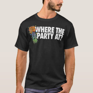 T-shirt Où la fête de Noël à l'envers de l'ananas