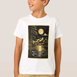T-shirt Où la lumière de la lune rencontre le silence, pay
