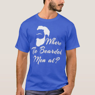 T-shirt où les hommes barbus à