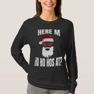 T-shirt Où Mes Ho-S À Ho Correspondante Couple Père Noël U