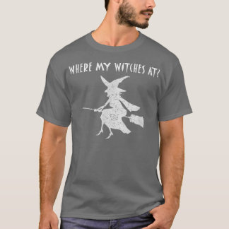 T-shirt Où Mes Sorcières Au Costume De Sorcière Halloween
