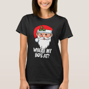 T-shirt Où mon héros est à Noël Père Noël pour les femmes