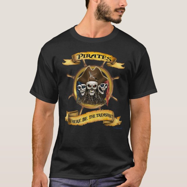 T-SHIRT OÙ SE TROUVE LE TRÉSOR (Devant)