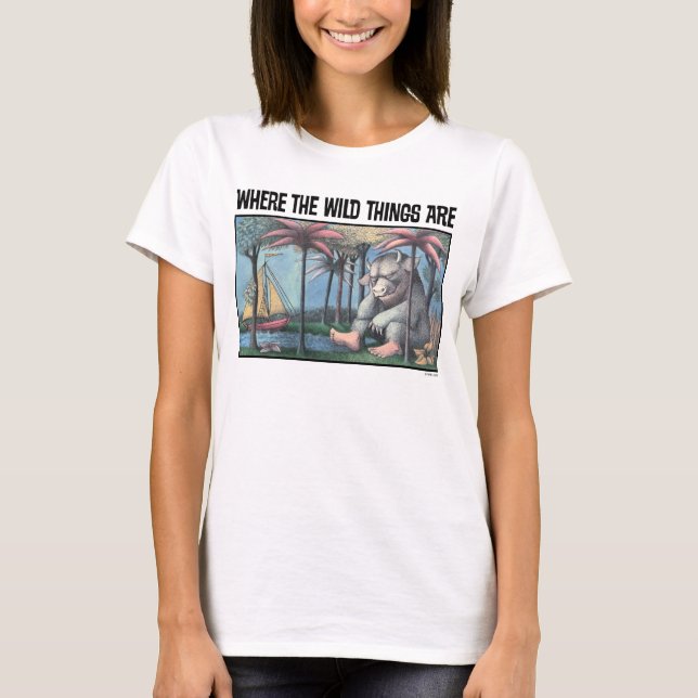 T-shirt Où Sont Les Choses Sauvages | Couverture de livre (Devant)
