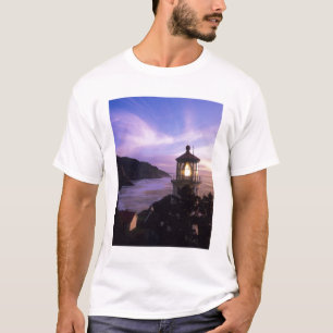 T-shirt OU, sur la côte de l'Oregon, phare de Heceta Head