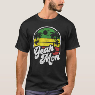 T-shirt Ouais Mon Vintage Jamaïque Reggae Jamaïcain Vacanc