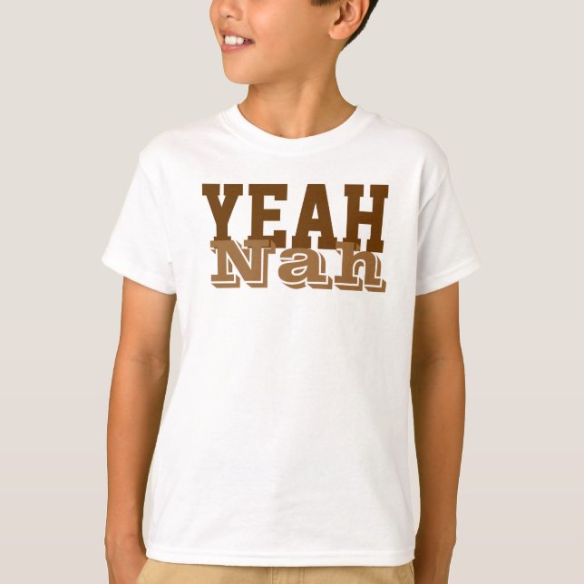 T-shirt ouais nah (Devant)