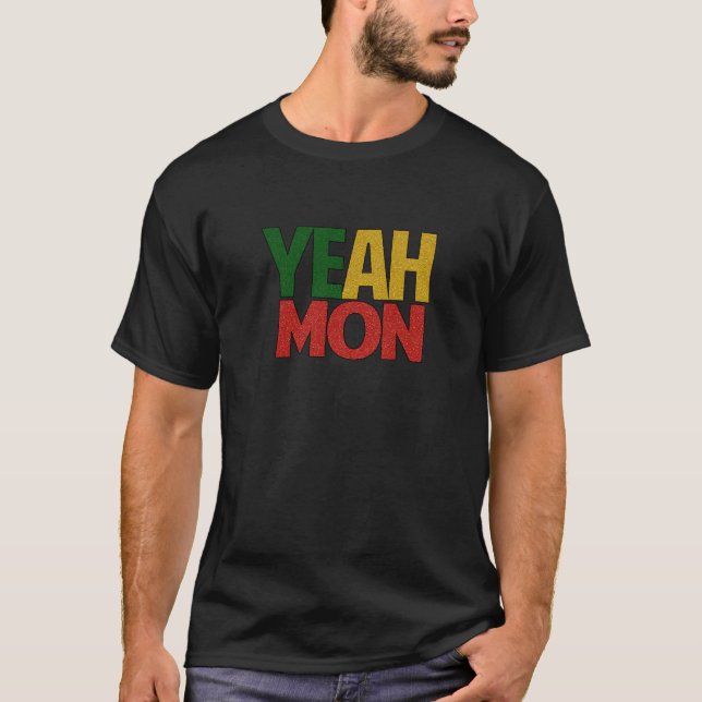 T-shirt Ouais vacances jamaïcaines de lundi (Devant)