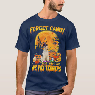 T-shirt Oubliez Candy Donne-Moi Juste Le Fil Pour Citrouil