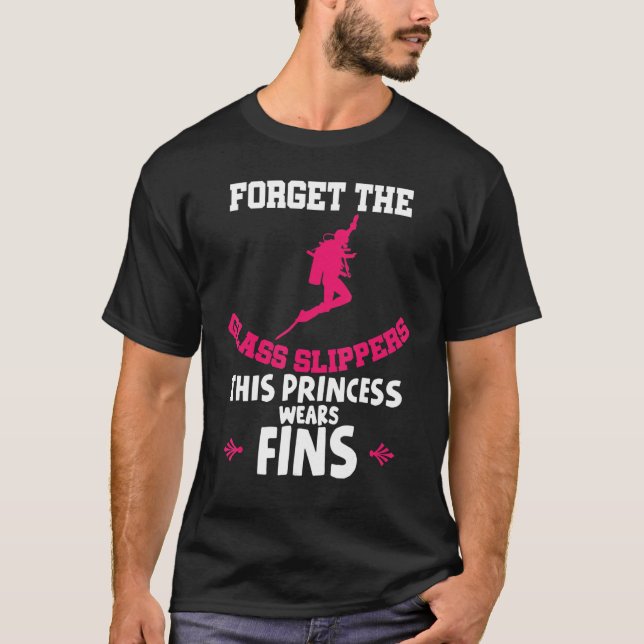 T-shirt Oubliez Les Chaussures En Verre Cette Princesse Po (Devant)