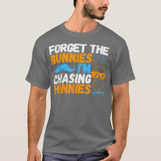 T-shirt Oubliez les lapins que je chasse les Hunnies Patin