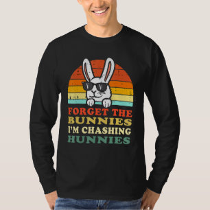 T-shirt Oubliez les lapins que je chasse les lapins Amusan