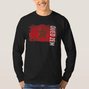 T-shirt Oued Zem Maroc Drapeau Pour Marocains Hommes Femme