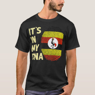 T-shirt Ouganda Dans Mon ADN L'équipe du drapeau ougandais